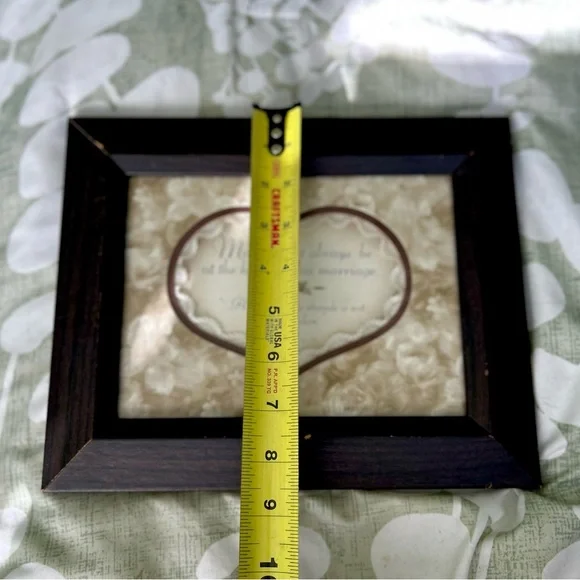 Vintage Framed Bible Verse Faith Based Marriage 3D Lace Wall Hanging Home Decor - Picture 5 of 6